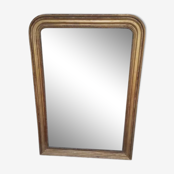 Mirror Louis Philippe XIXem gilding sheet 125/88cm