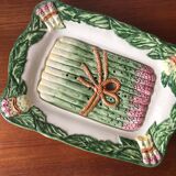 Asparagus dish with integrated drainer