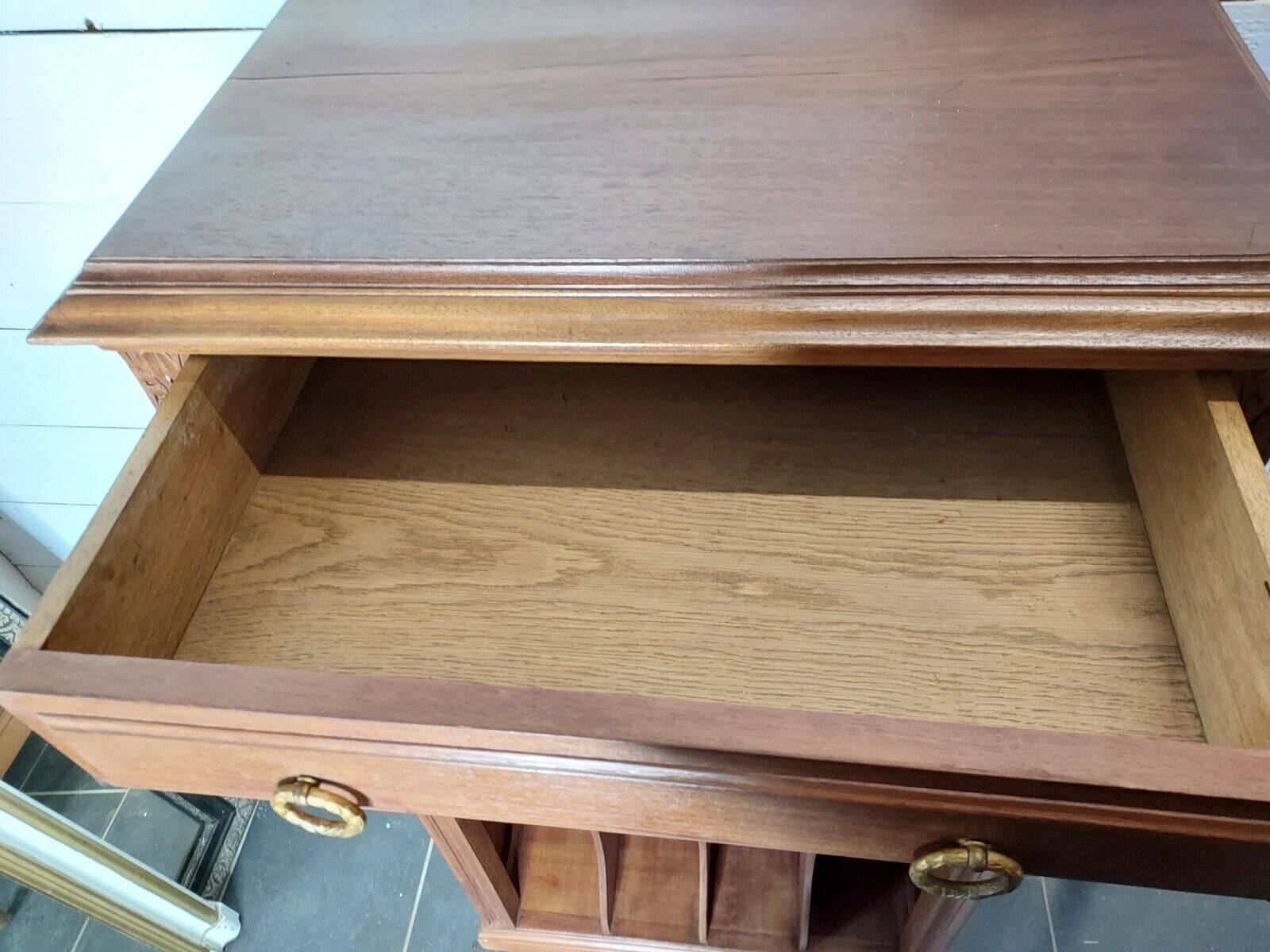 walnut music cabinet, filing cabinet