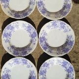 Set of 6 plates Sarreguemines model Bryonia