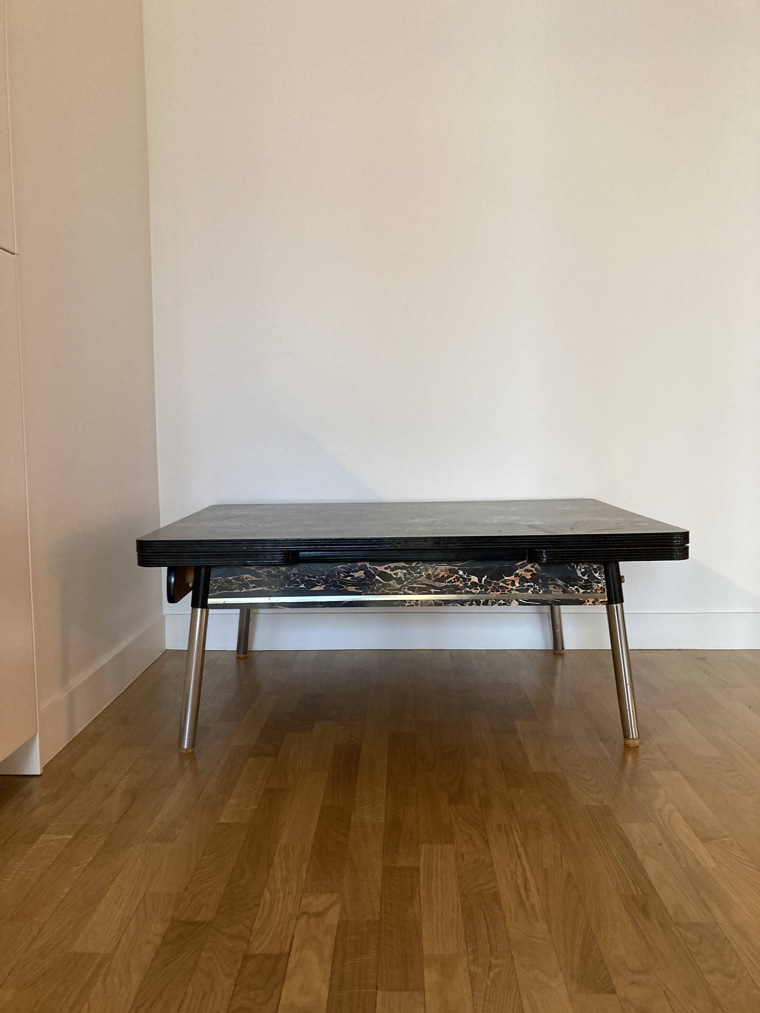 Marble effect Formica coffee table
