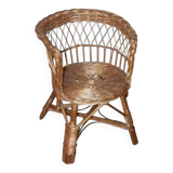 1960s wicker children's armchair