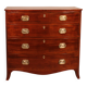 Commode bombée en acajou et incrustations, circa 1800