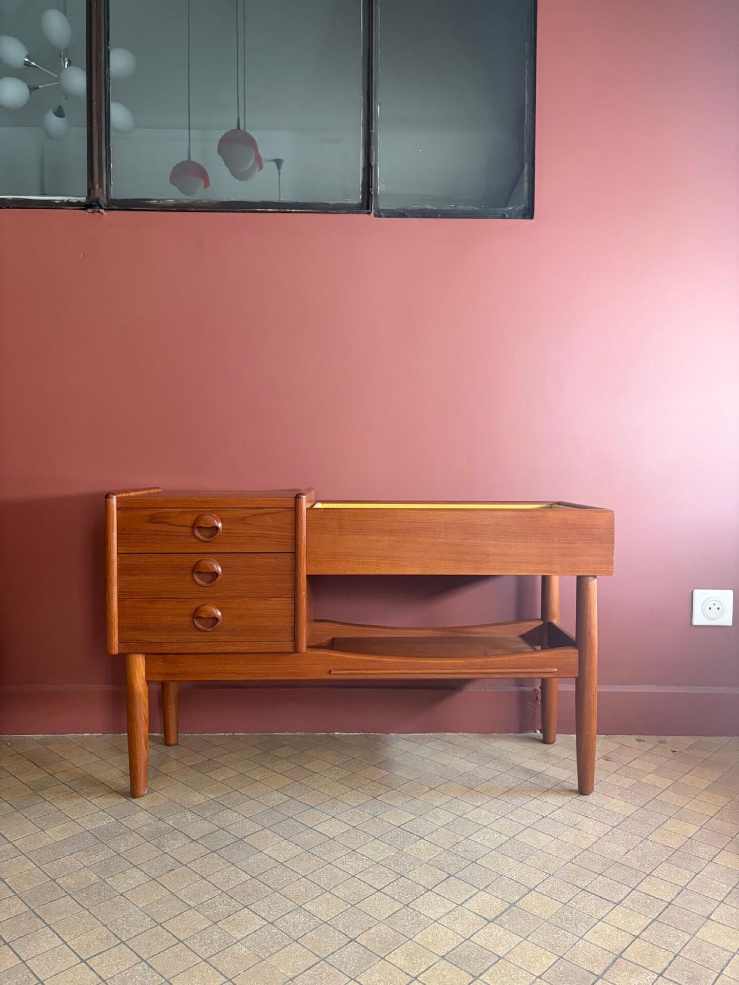 Teak console by Arne Wahl Iversen