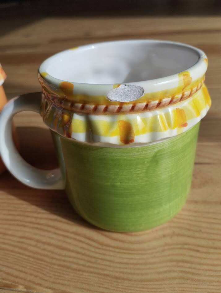 Retro ceramic barbotine kitchen set