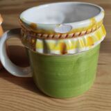 Retro ceramic barbotine kitchen set