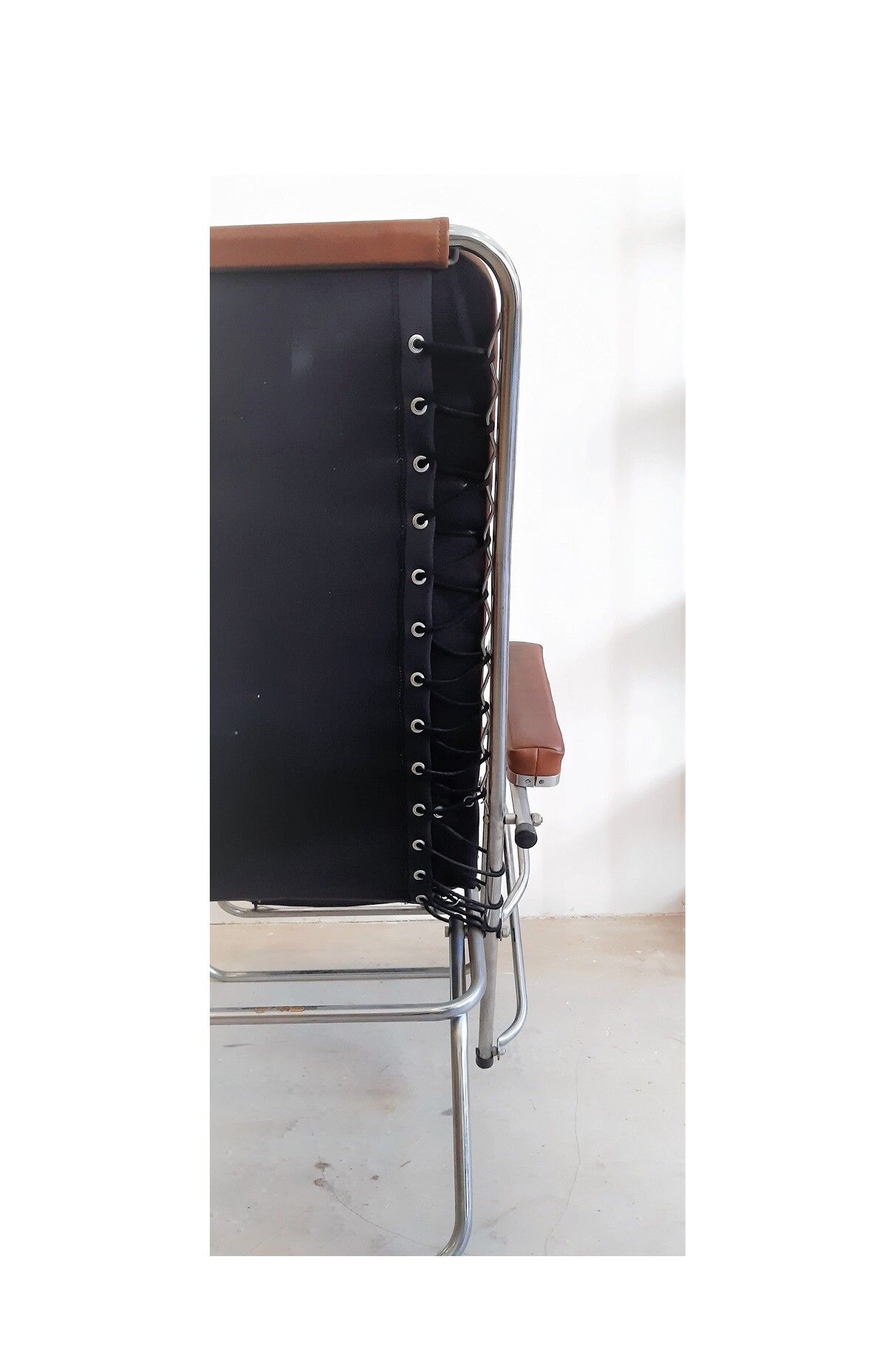 Chaise longue cuir vintage