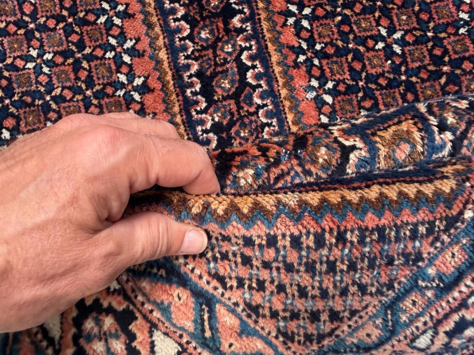 Vintage Kamseh rug 147x203 cm, medium, tribal oriental carpet 2542