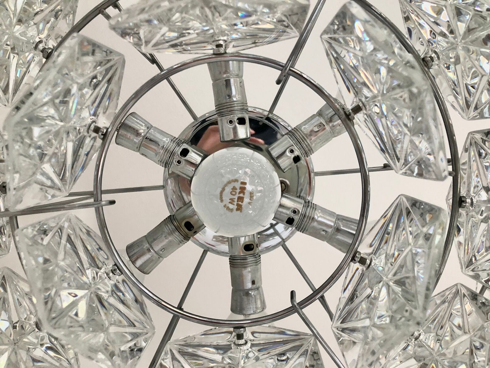 Kinkeldey Crystal Grapefruit Chandelier - Germany 70s