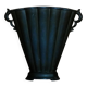 Just Andersen Art Deco Vase in Patinated Disco Metal, Denmark, 1930s, Model D20