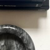 Cendrier marbre gris veiné, Italie 1970