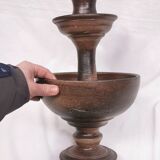 Grand bougeoir / fontaine , céramique signée jean marais