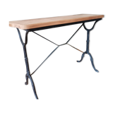 Wood and wrought iron console