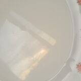 Set of 6 flat plates Arcopal vintage floral decoration