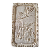 Plaque en résine sculpté dans le goût de la Chine