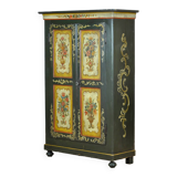 Antique German Hand Painted Cabinet, Circa 1850