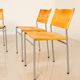 4 "SE06" cognac leather chairs by Martin Visser for Spectrum 80's