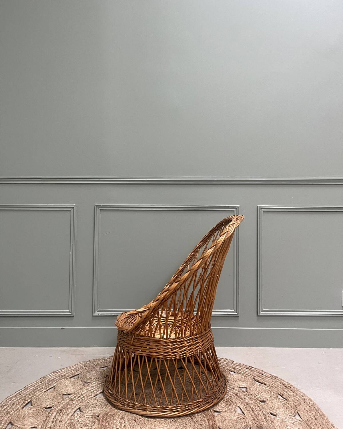 Fauteuil en rotin pour enfants