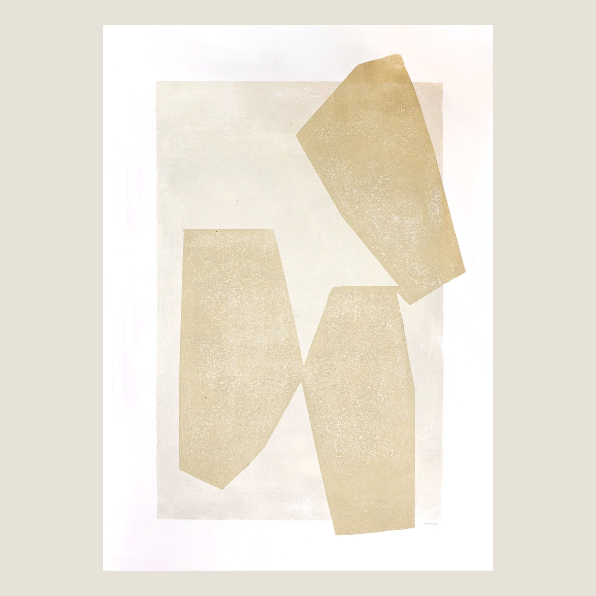 Painting on paper 50x70cm • signed Eawy