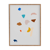 Abstract pebbles giclee print 50x70 cm