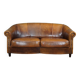 Comfortabele en stoere schapenleren 2 zits bank