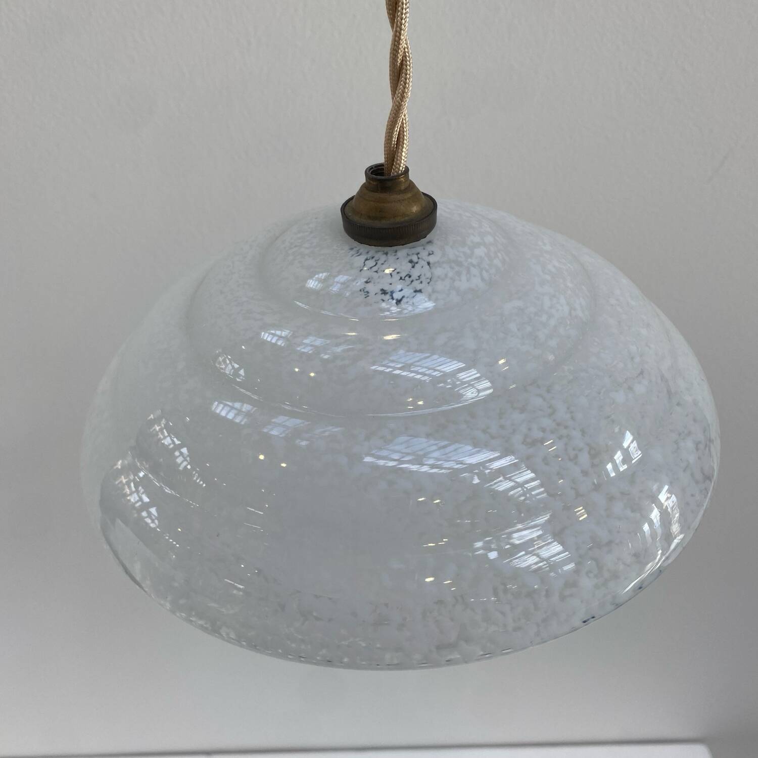 Vintage Clichy glass pendant light