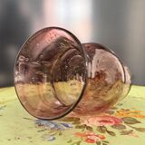 Biot glass tealight candle holder