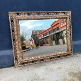Wooden mirror