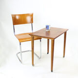 Coffee Table On Wheels In Teak, Czechoslovakia 1970s