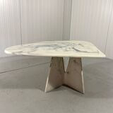 Artificial marble coffee table side table 1980’s