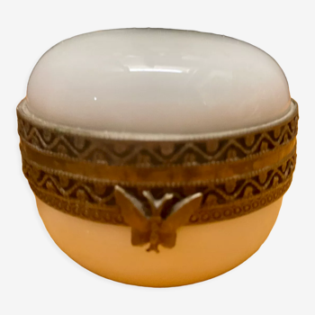 Antique Limoges porcelain jewelry box