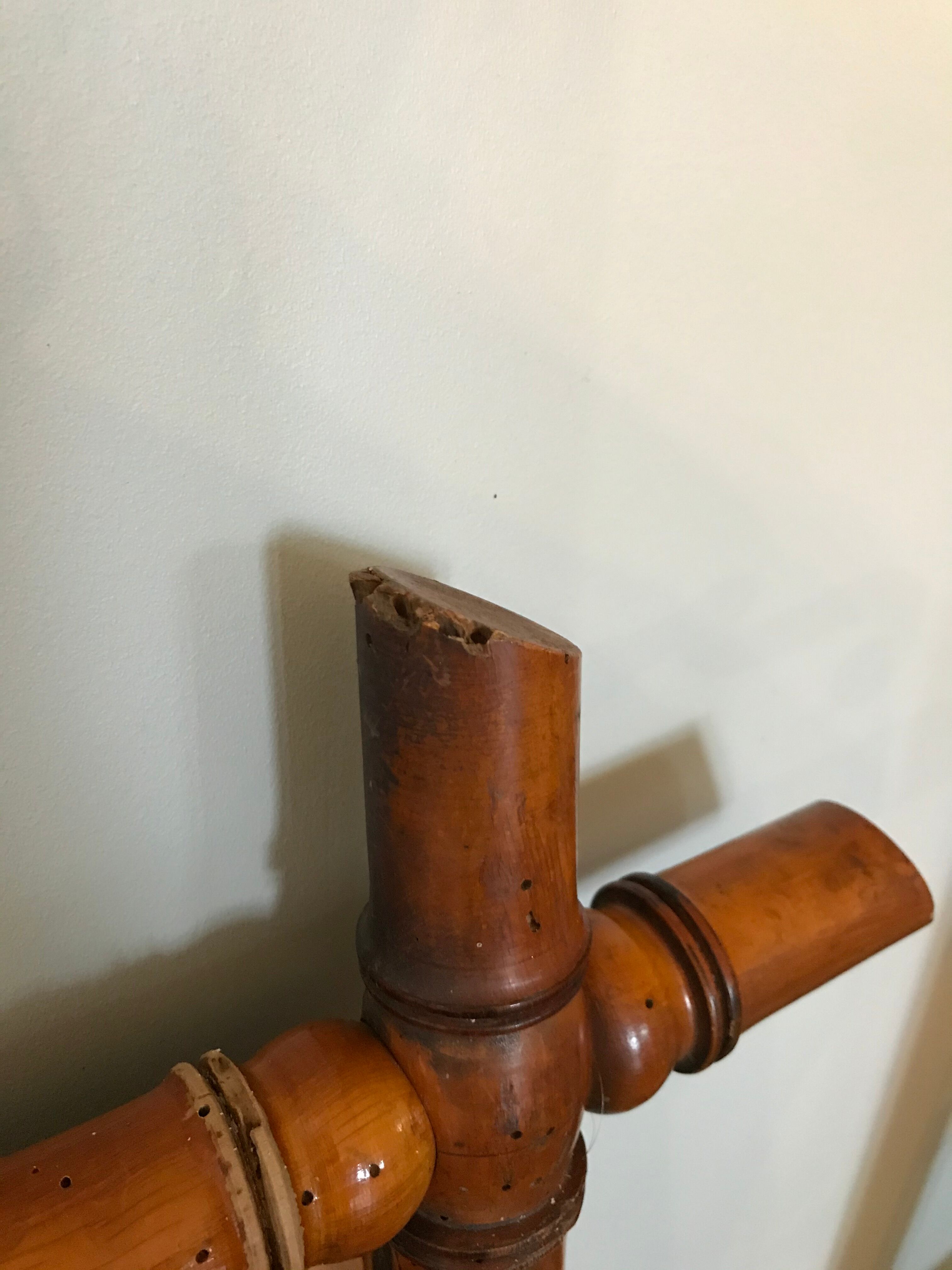 Vintage bamboo mirror 75 x 100 cm