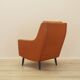 Fauteuil orange, design danois, années 1970, fabriqué au Danemark