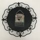 Pendulum clock old featured in metal and vintage copper spikes