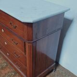 Louis Philippe walnut chest of drawers