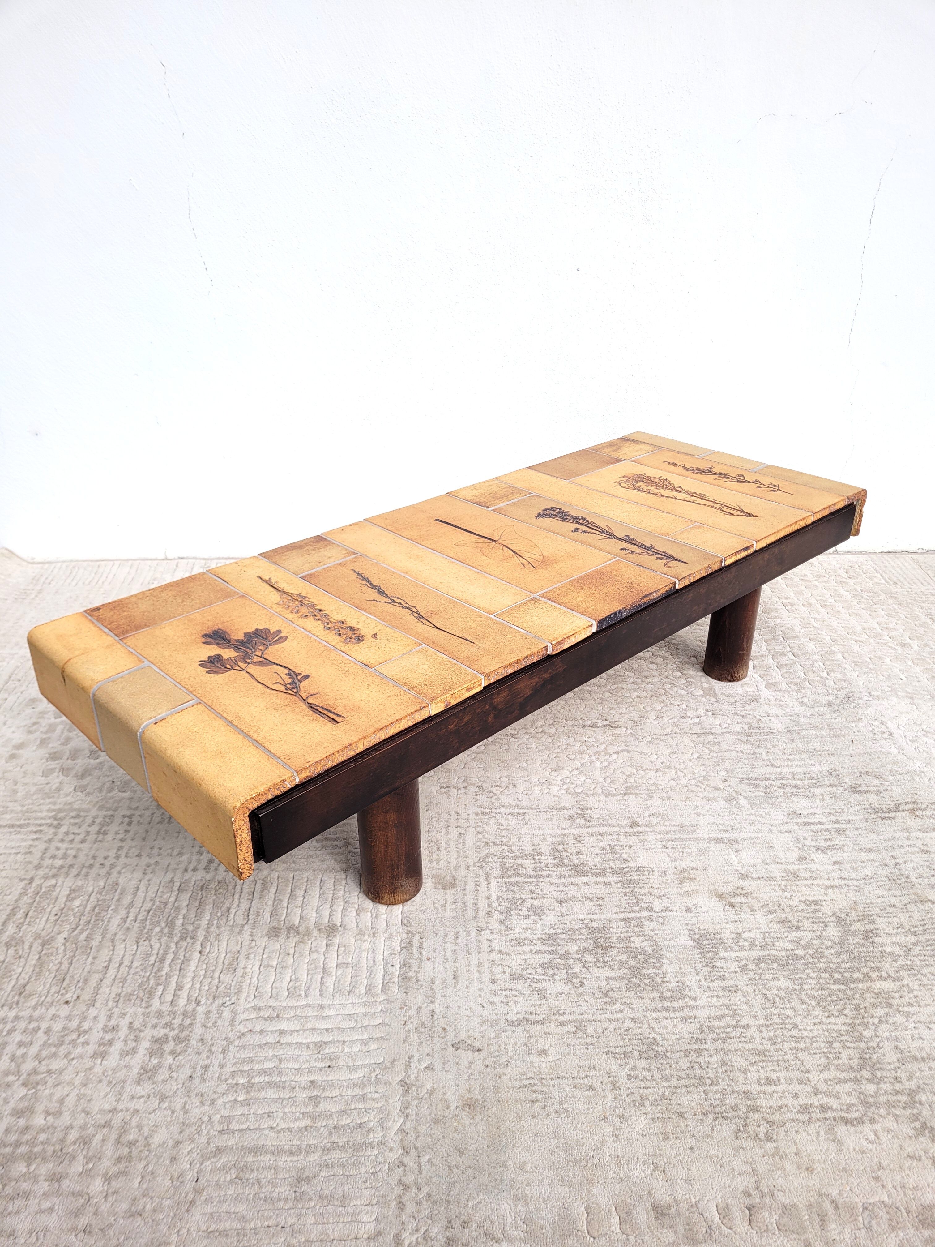 Coffee table Roger Capron Herbarium 1960