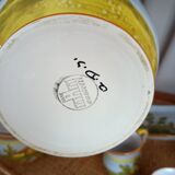 Castelli earthenware service, hand-painted and signed