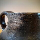 Yves Mohy, pyrite stoneware pitcher, La Borne, France, 1950s