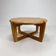 Mid Century Scandinavian Round Oak Coffee table, 1960s