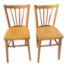 Pair of Baumann style bistro chairs