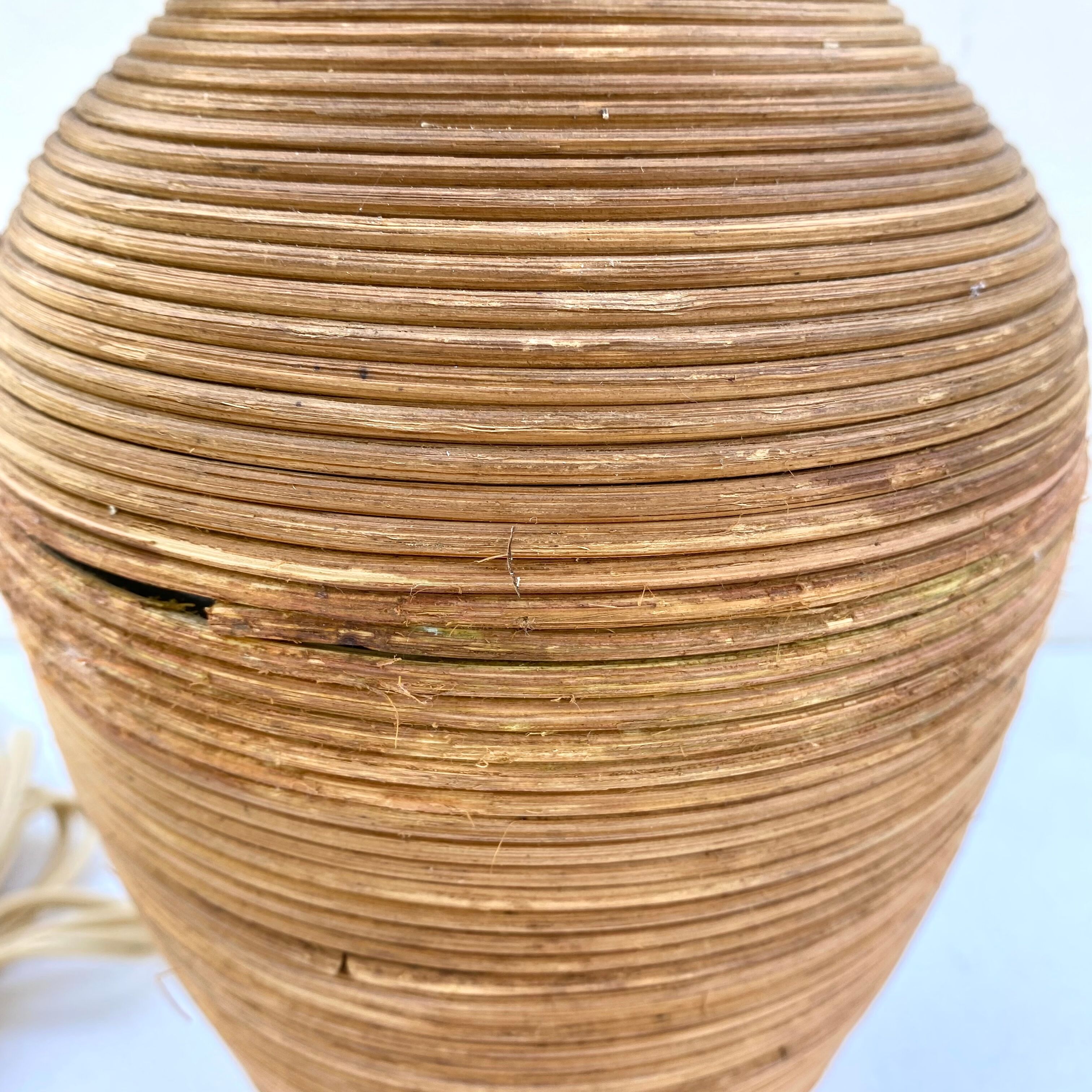 Vintage rattan lamp