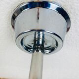 Bauhaus chrome and opaline pendant lamp