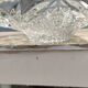 Presentation dish in cut crystal