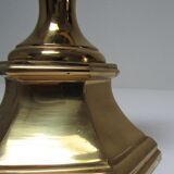 Solid gold brass lamp in neo-classical style