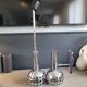 Vintage chrome wall and pendant light set
