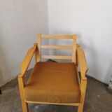 Scandinavian light wood armchair