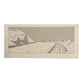 Lithograph by Henri Rivière The Snow