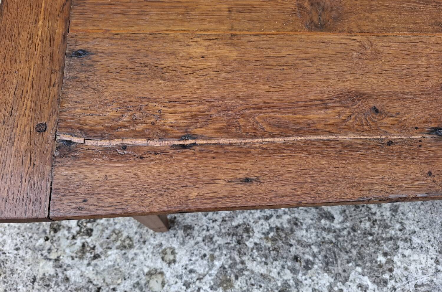 Table de ferme en chêne massif