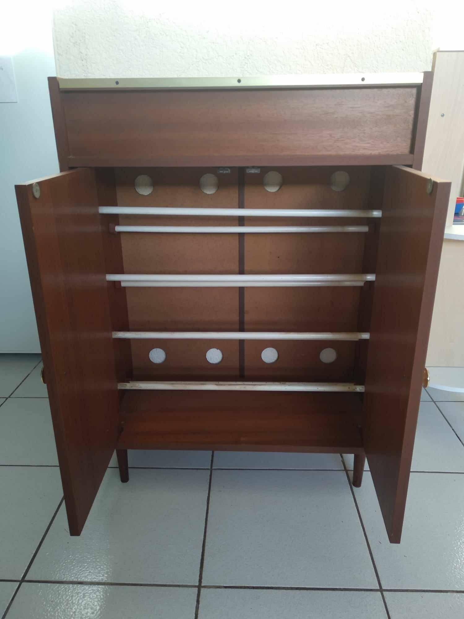 Vintage shoe cabinet