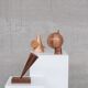 Mid-century geometric artist sculpture set